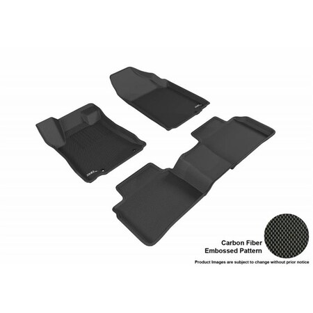 3D Maxpider Carbon Fiber Embossed Pattern Sdn Kagu Black 1st Row 2nd Row for 2016-2017 Nissan Altima L1NS09201509